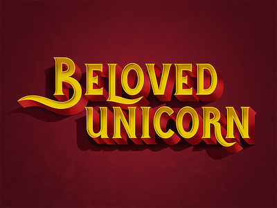 Beloved Unicorn Lettering