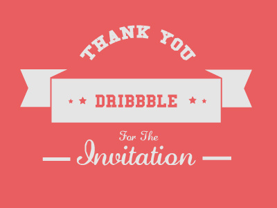Thank you graphics thank you dribbble