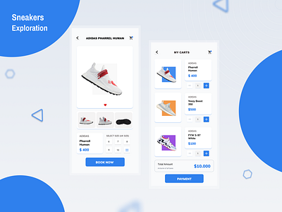 Sneakers App Exploration app design branding clean ui dailyui mobile app mobile app design mobile design sneakerhead sneakers uidesign