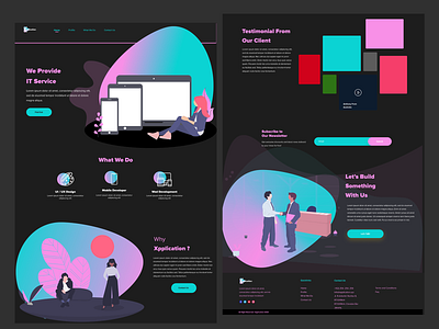 Xapplication Landing Page clean ui dailyui product design uidesign web design