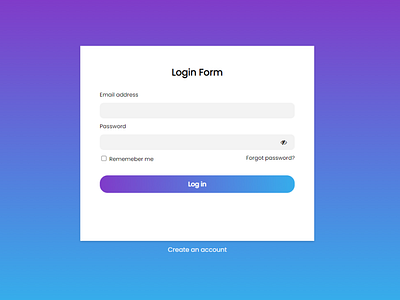 Login Form Design #3 HTML CSS app design full stack developer typography ui developer ux developer web design web developer web development website design
