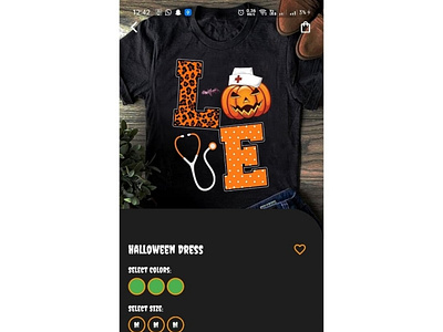 Halloween app ui #2