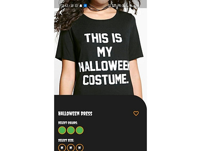 Halloween app ui #3