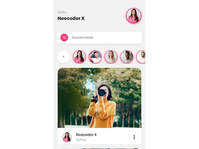 Profile app ui