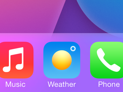 Perfect Weather App Icon app icon contrast degree ios 7 iphone perfect sun weather