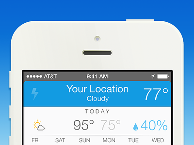 Perfect Weather app ios 7 iphone launch perfect ui weather