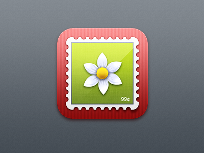 iOS Stamp icon app flower icon ios iphone stamp