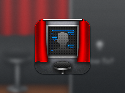 iOS Photobooth icon app booth curtain icon id ios iphone passport photo