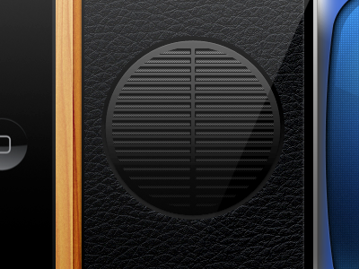iOS Game Speaker app game ios ipad leather screen speaker ui wood