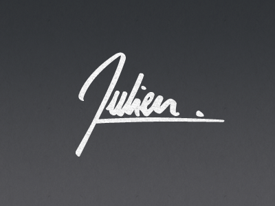 Personal Logo Signature branding handwritting julien lettering logo personal pitt artist pen signature