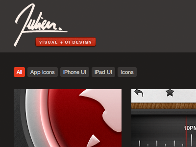 julienmartin.me design logo personal portfolio ui visual website