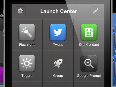 Launch Center Pro UI