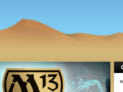 Sand Dunes Layout layout ui web layout