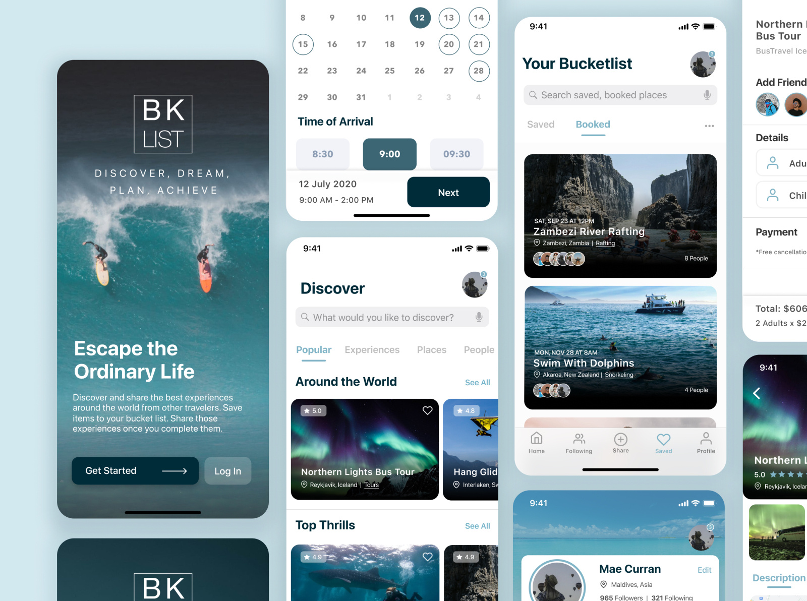 Travel Booking Experience Mobile App by Grace Leeswadtrakul on Dribbble