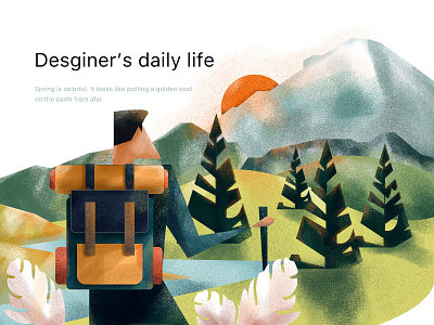 Designer's daily life design illustration ui