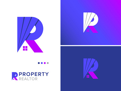 Property Realtor logo design for a real estate company best logos brand brand design branding contemporary creative design gradients graphic graphics icon identity logo logodesign logos modern professional logo trendy trendy logo