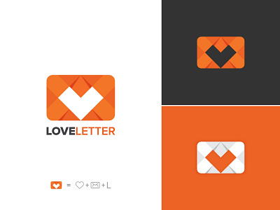 Love Letter logo design brand branding creative design email graphics heart icon identity letter logo logos love modern professional logo trendy