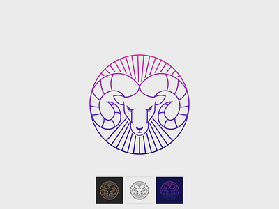 Horned Goat Logo Design