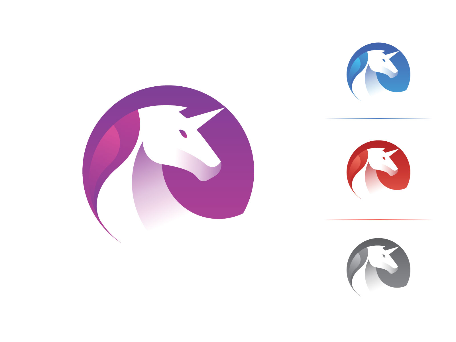 unicorn-logo-design-by-tripti-ranjan-gain-on-dribbble