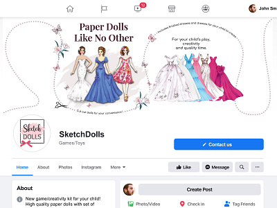 Facebook Cover Photo graphic designer layout