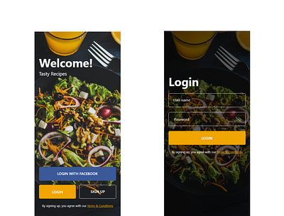 Tasty Recipes design recipe app recipes ui ux