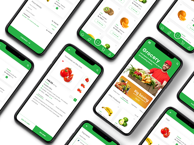 Grocery App Design app branding design minimal ui ux