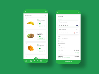 Grocery Checkout adobexd app checkout design grocery list ui ux