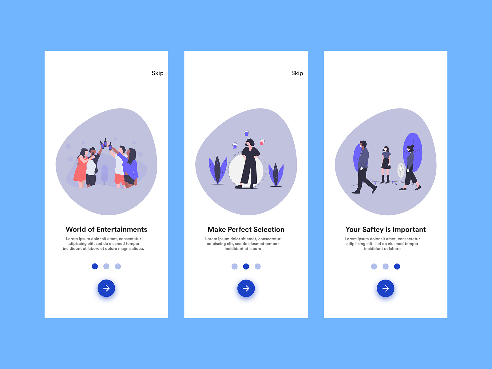 Onboarding UI Design #uidesign by Rahul R Chandran on Dribbble