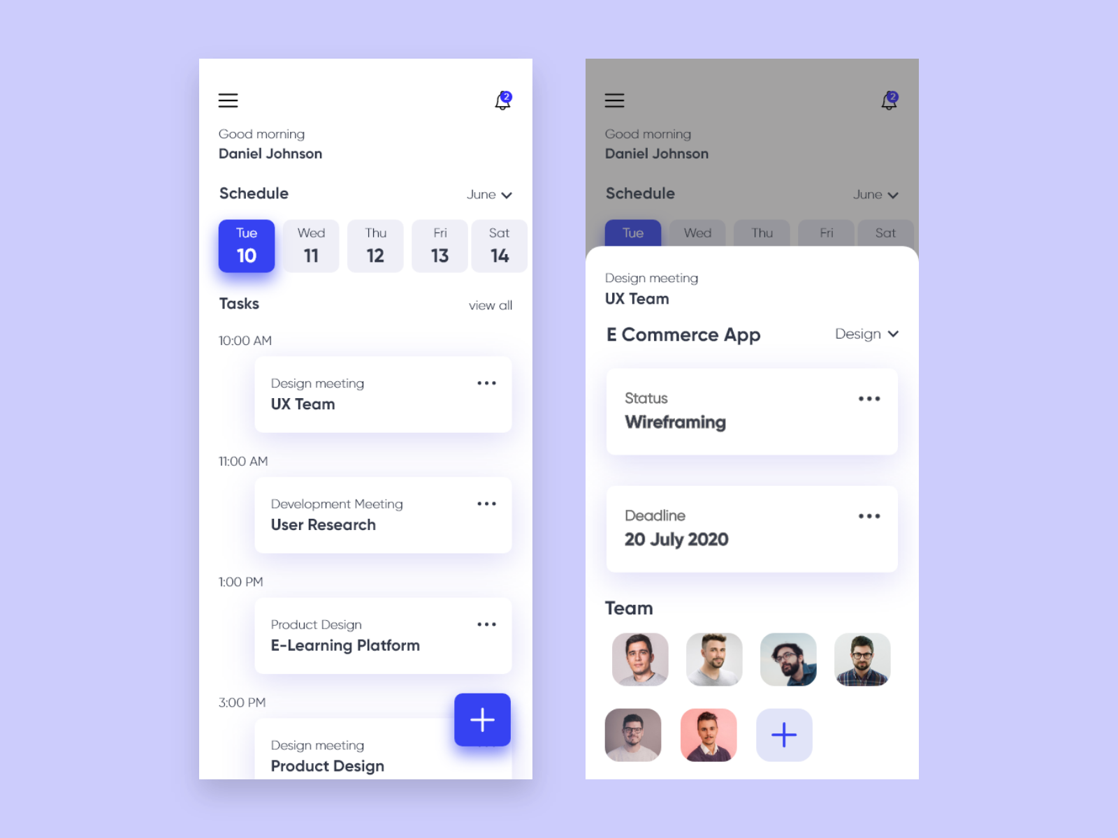 Task Manager App Interface Design by Rahul R Chandran on Dribbble