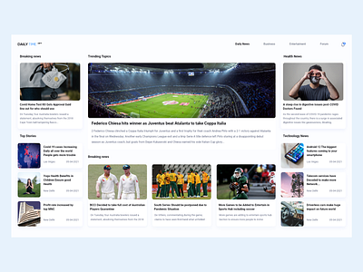 News Page UI Design