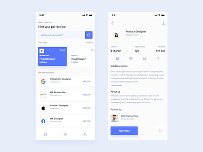 Job Portal App UI Design