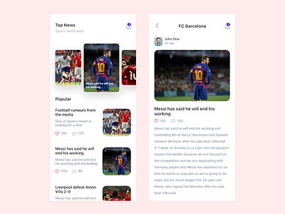 News App UI Design news app ui ui design uiuux ux ux design