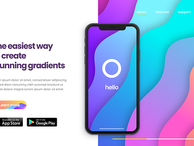 Mobile App Landing Page