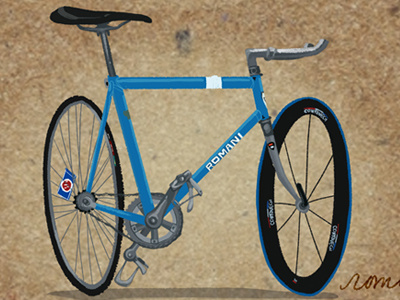 Romani Dribb concept art digital painting romani bike