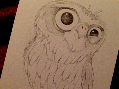 Owl 1aday Dribb character design doodle owl sketch a day