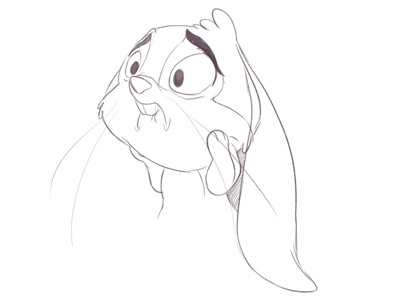 Bunny Exp1 Dribb bunny character design expression sad bunny