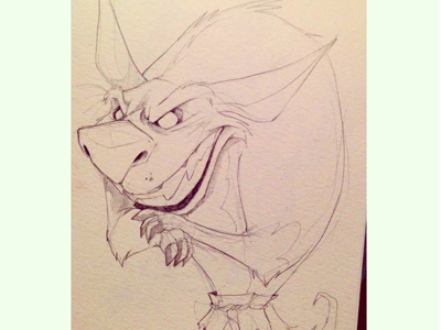 Werewolf Dribb character design sketchadaytil30 werewolf