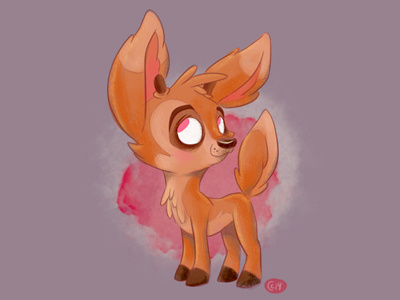 Deer Dribb character design deer sketchadaytil30