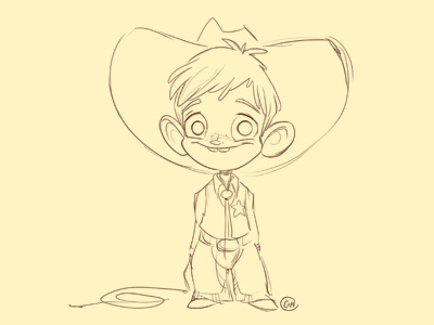 Cowboydribb boy character design cowboy sketch sketchadaytil30