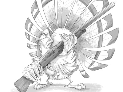 thanksgiving...are you ready? character design sketchadaytil30 thanksgiving turkey