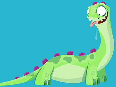 Dino Dribble character design dinosaur