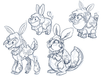 easter monsters! character design