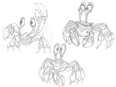 Crabs Dribb character design