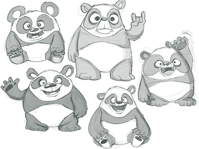 Drible Panda character design