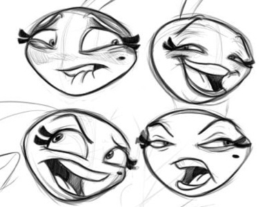 Expression Dribb character design expressions
