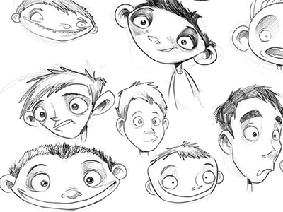 Face Tests Dribb character design faces