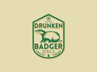 Drunken Badger badger beer galilee kraft label microbrewery rhode island