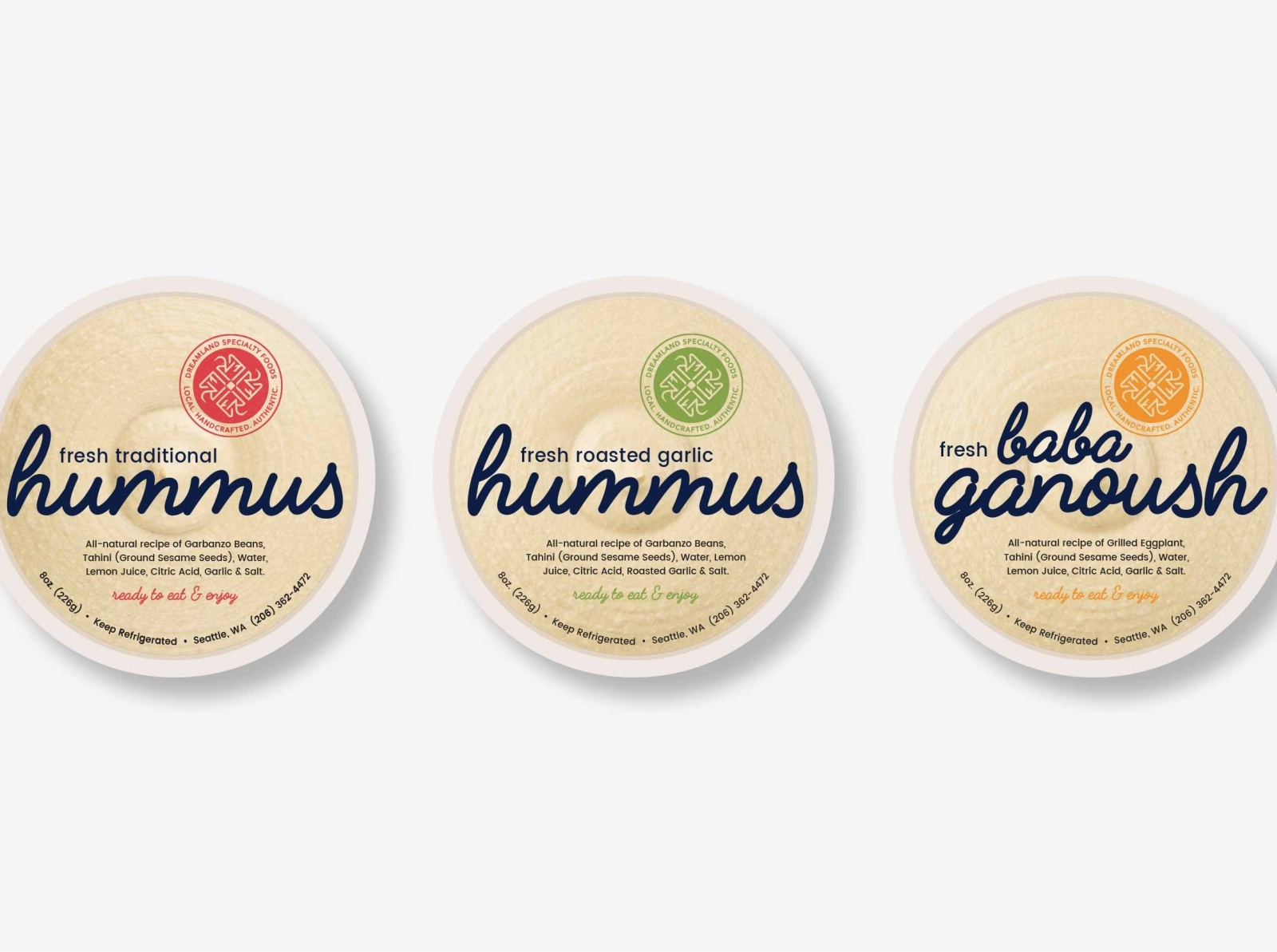 Dreamland Hummus Packaging by Shannon Ecke on Dribbble