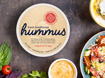 Dreamland Hummus Packaging branding packaging