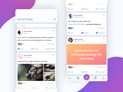 Ideas Feed | Messenger Application